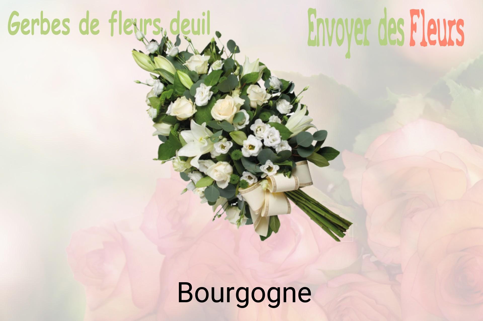 Gerbe de fleurs de deuil livrée à Bourgogne